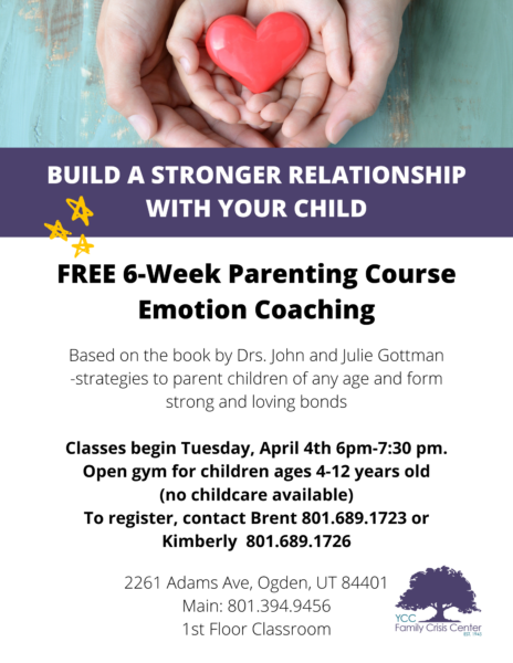 Parenting Course: Emotion Coaching @ YCC Family Crisis Center | San Diego | California | United States